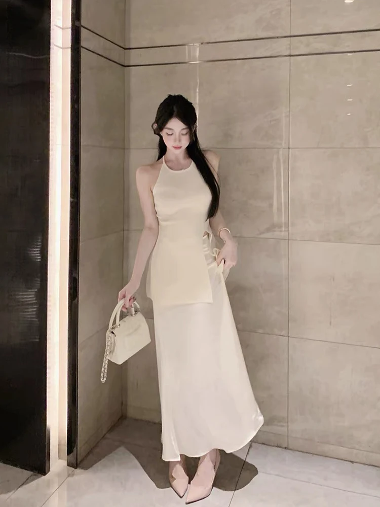 Strive Elegant plus Size Women's Knitted Sleeveless Satin Long Skirt Set round Neck Mid-Length Fashion Spring Summer Outfit
Strive Elegant plus Size Women's Knitted Sleeveless Satin Long Skirt Set round Neck Mid-Length Fashion Spring Summer Outfit