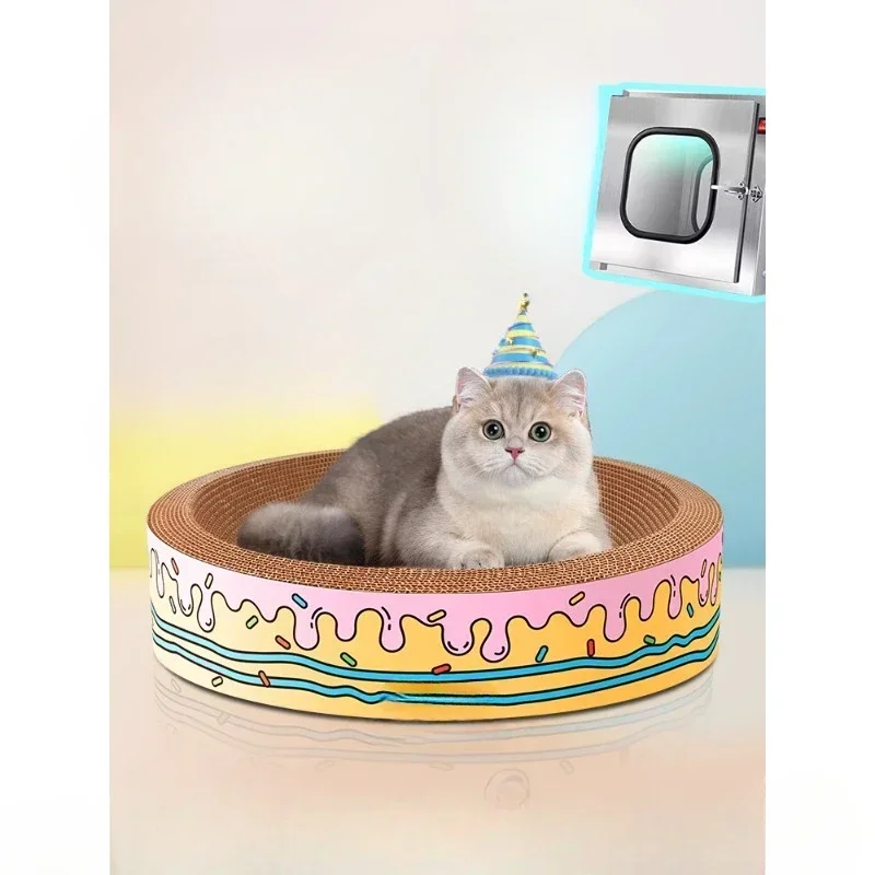 Cat scratching board, round original wear-resistant board, corrugated paper, no crumbs and no worms
Cat scratching board, round original wear-resistant board, corrugated paper, no crumbs and no worms