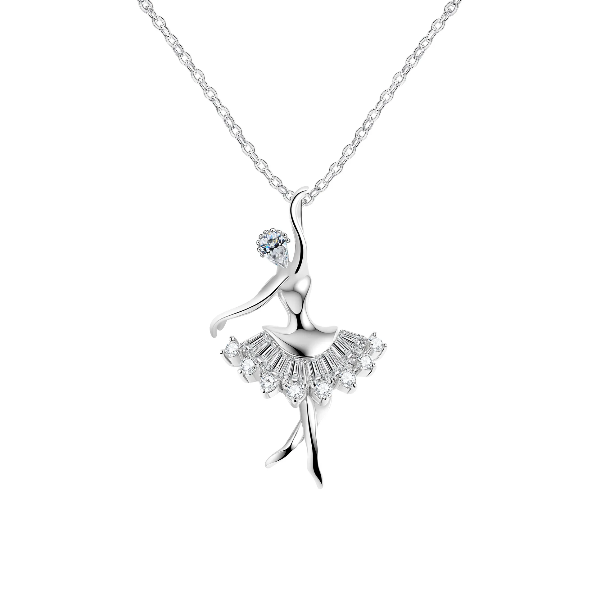 S925 Silver Chain Ballet Girl Exquisite Sweater Chain Pendant Necklace Jewelry Valentine's Day Gift
S925 Silver Chain Ballet Girl Exquisite Sweater Chain Pendant Necklace Jewelry Valentine's Day Gift