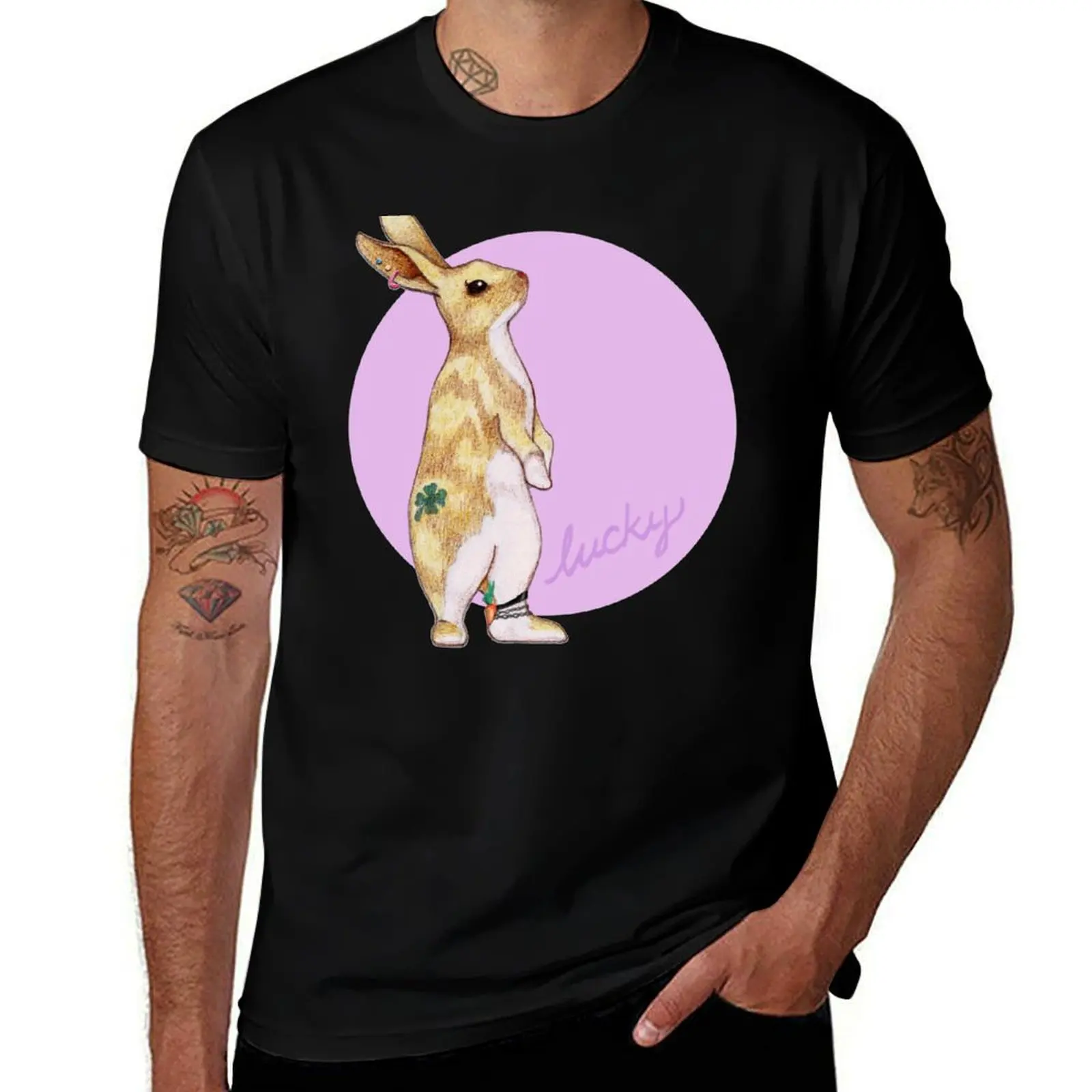 Lucky Bunny T-Shirt fashion shirts sports fans graphic shirts t shirt for men
Lucky Bunny T-Shirt fashion shirts sports fans graphic shirts t shirt for men