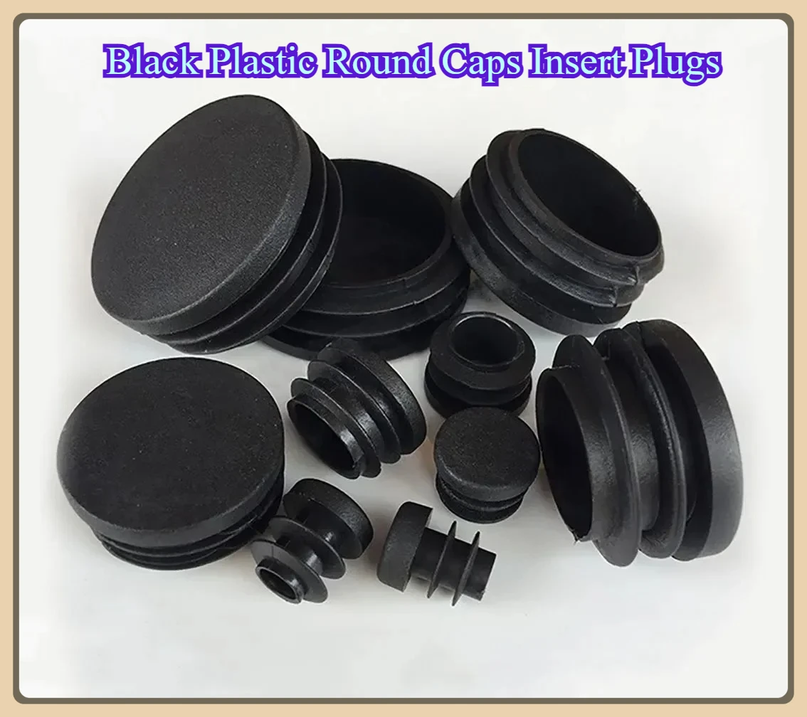 Black Plastic Round Caps Insert Plugs 12mm-76mm Inner Plug Protection Gasket Dust Seal End Cover Caps For Pipe Bolt Furniture
Black Plastic Round Caps Insert Plugs 12mm-76mm Inner Plug Protection Gasket Dust Seal End Cover Caps For Pipe Bolt Furniture