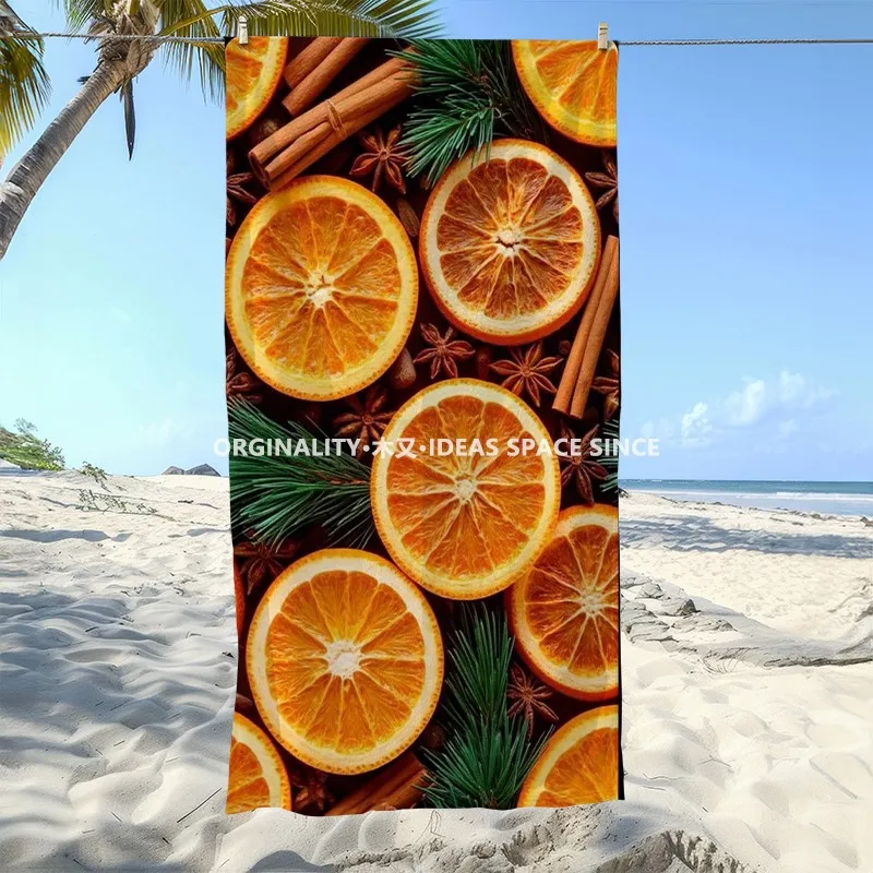 Orange Cinnamon Spice Beach Towel Patterned Sunscreen And Windproof Suitable For Swimming Pool Camping Travel
Orange Cinnamon Spice Beach Towel Patterned Sunscreen And Windproof Suitable For Swimming Pool Camping Travel