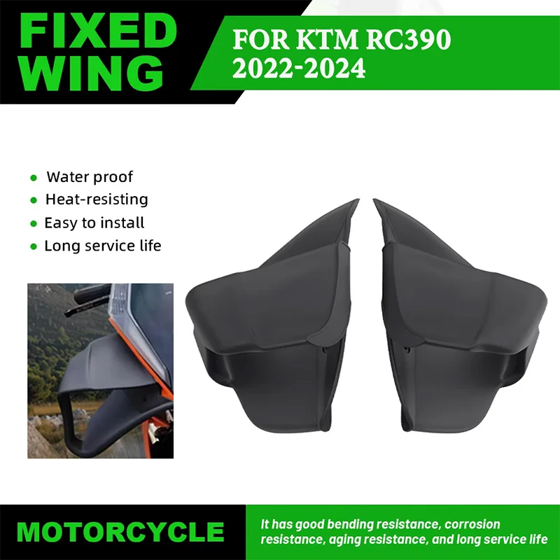 For KTM RC390 RC 390 2022-2024 Motorcycle Front Aerodynamic Fixed Wing Spoiler Side Wing Side Winglet windshield wingFairing
For KTM RC390 RC 390 2022-2024 Motorcycle Front Aerodynamic Fixed Wing Spoiler Side Wing Side Winglet windshield wingFairing