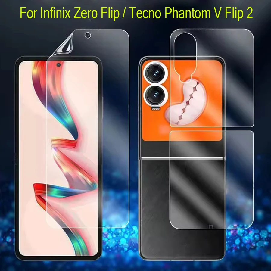 3in1 Matte Hydrogel Film for Tecno Phantom V Flip 2 Screen Protector for Infinix Zero Flip Soft Protective Film
3in1 Matte Hydrogel Film for Tecno Phantom V Flip 2 Screen Protector for Infinix Zero Flip Soft Protective Film