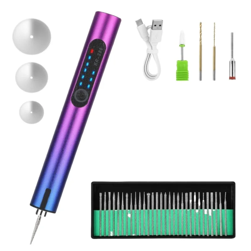 Small multifunctional electric grinder, hand-held electric engraving pen, nail polish jade wood carving and polishing tool
Small multifunctional electric grinder, hand-held electric engraving pen, nail polish jade wood carving and polishing tool