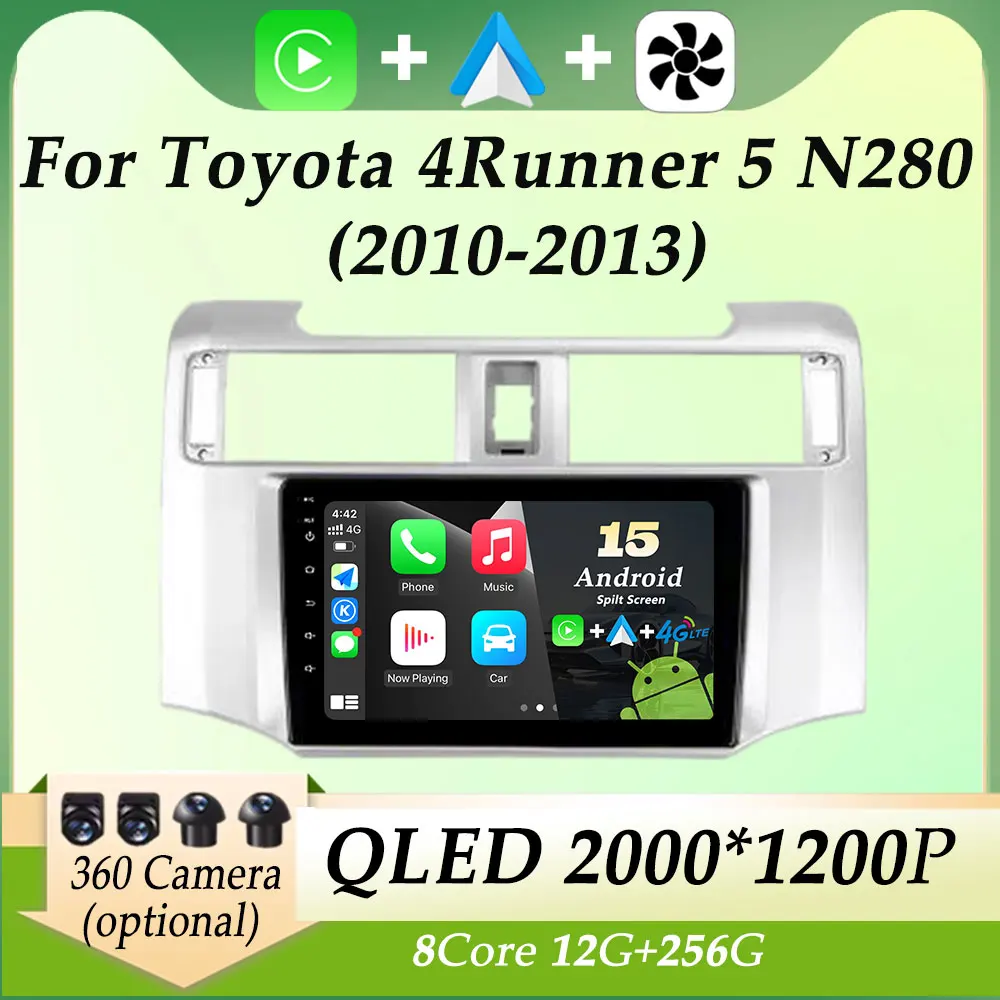 For Toyota 4Runner 5 N280 2010 - 2013 Car Radio Video Multimedia Player Carplay Autoradio GPS Navi Split Screen QLED Screen WIFI
For Toyota 4Runner 5 N280 2010 - 2013 Car Radio Video Multimedia Player Carplay Autoradio GPS Navi Split Screen QLED Screen WIFI