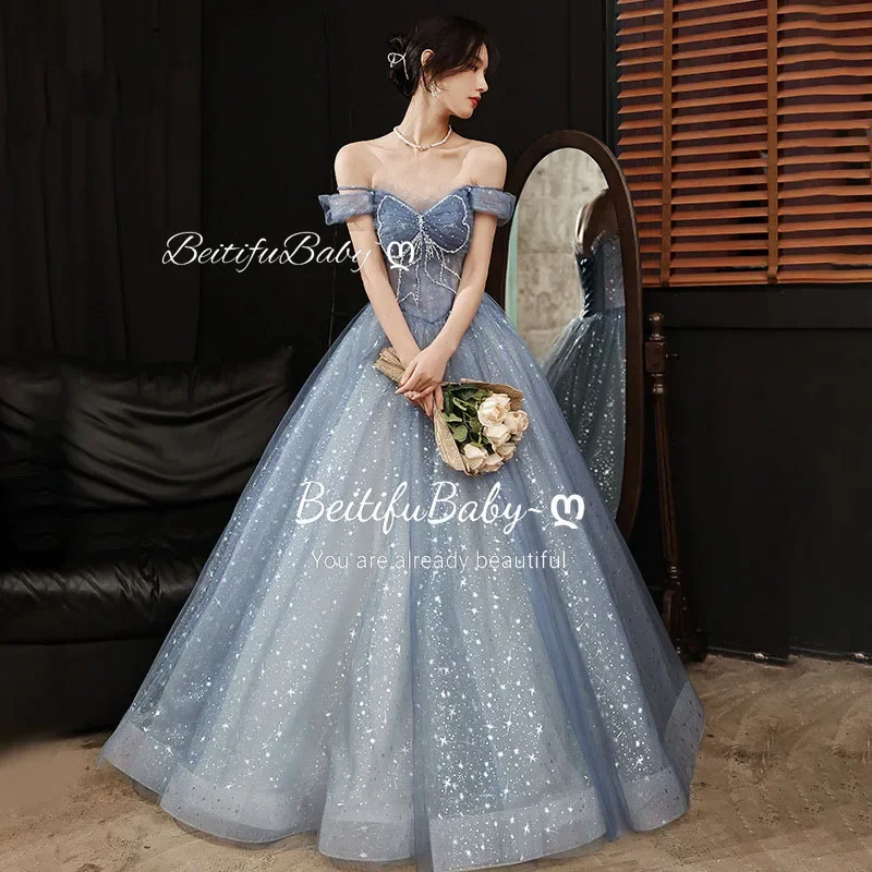 Customized Princess Style Women's Party Dresses One Dress Three Ways To Wear Square Neck Banquet Ball Evening Dress for Women
Customized Princess Style Women's Party Dresses One Dress Three Ways To Wear Square Neck Banquet Ball Evening Dress for Women