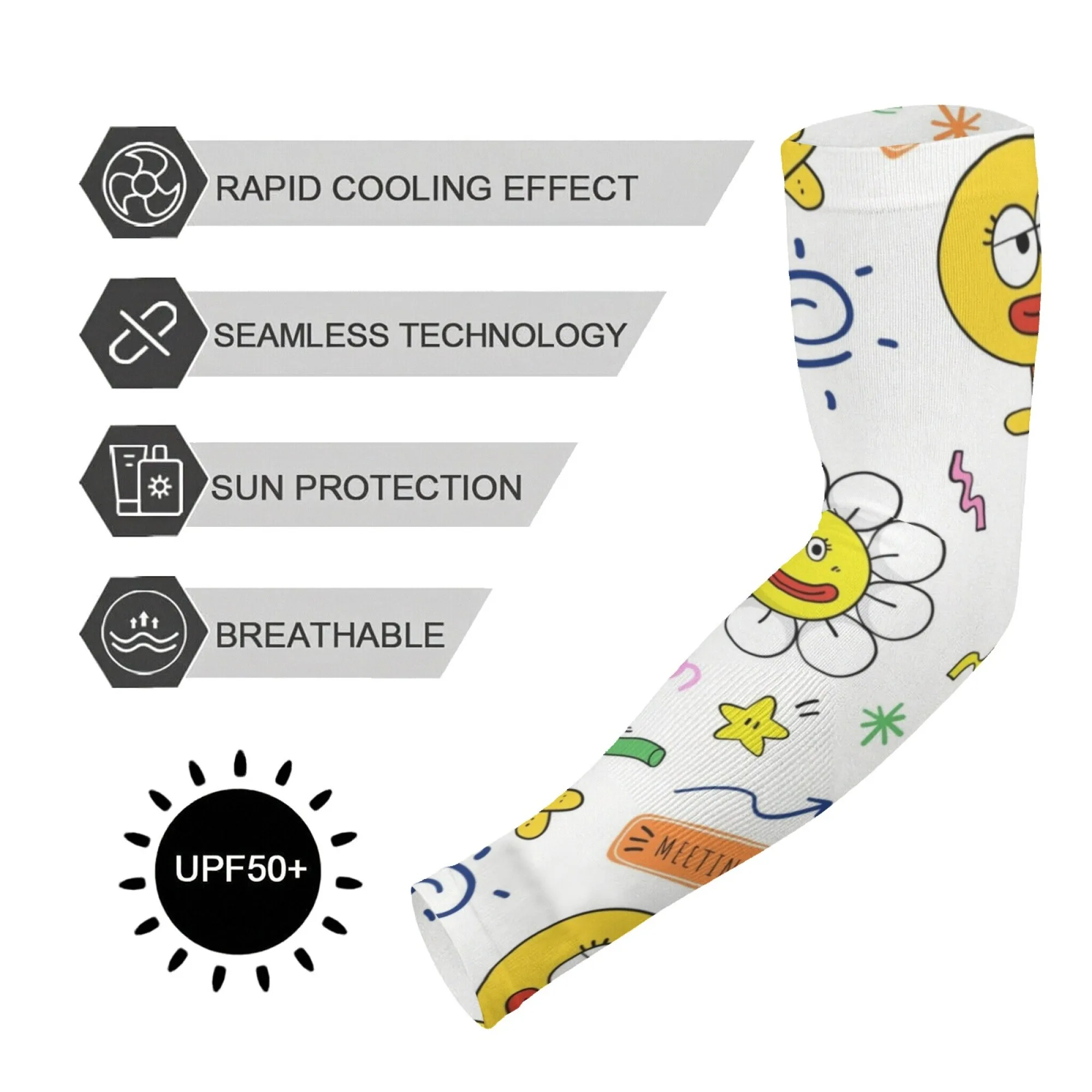 New Summer Cute Cartoon Graffiti Arm Sleeves Comfortable Breathable Non-slip Outdoor Daily Sports Garden Sunscreen Ice Sleeves
New Summer Cute Cartoon Graffiti Arm Sleeves Comfortable Breathable Non-slip Outdoor Daily Sports Garden Sunscreen Ice Sleeves