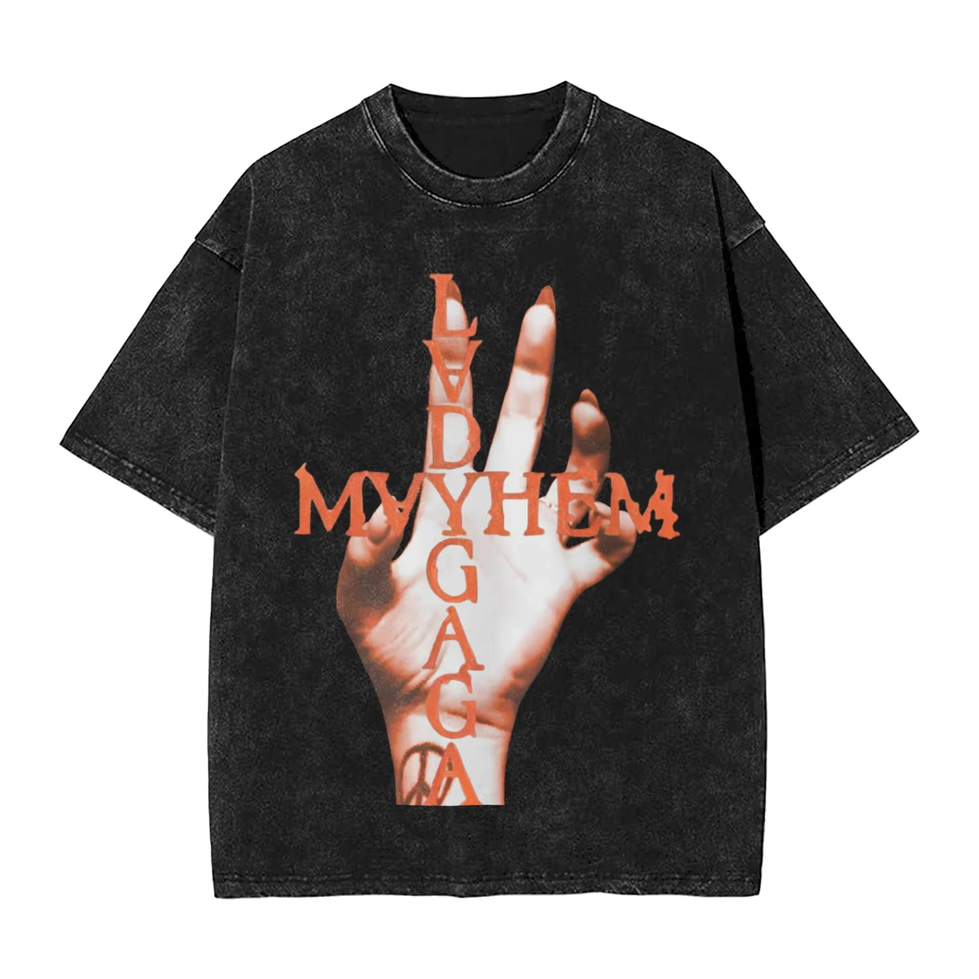 Lady Gaga Mayhem Tour 2025 Outfit Washed T Shirts Men Women Streetwear Hip Hop T-Shirts Graphic Printed Tees Tops Short Sleeve 
Lady Gaga Mayhem Tour 2025 Outfit Washed T Shirts Men Women Streetwear Hip Hop T-Shirts Graphic Printed Tees Tops Short Sleeve