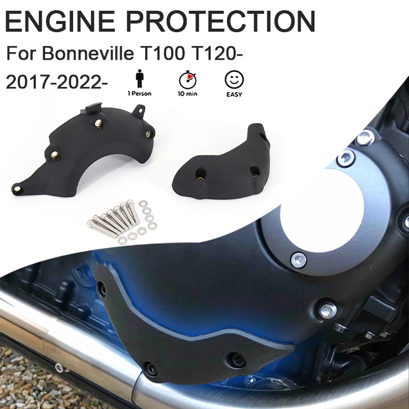 New For Bonneville T100 Black T120 Motorcycle Engine Guards Case Slider Cover Protector Flap 2017 - 2021 2022
New For Bonneville T100 Black T120 Motorcycle Engine Guards Case Slider Cover Protector Flap 2017 - 2021 2022