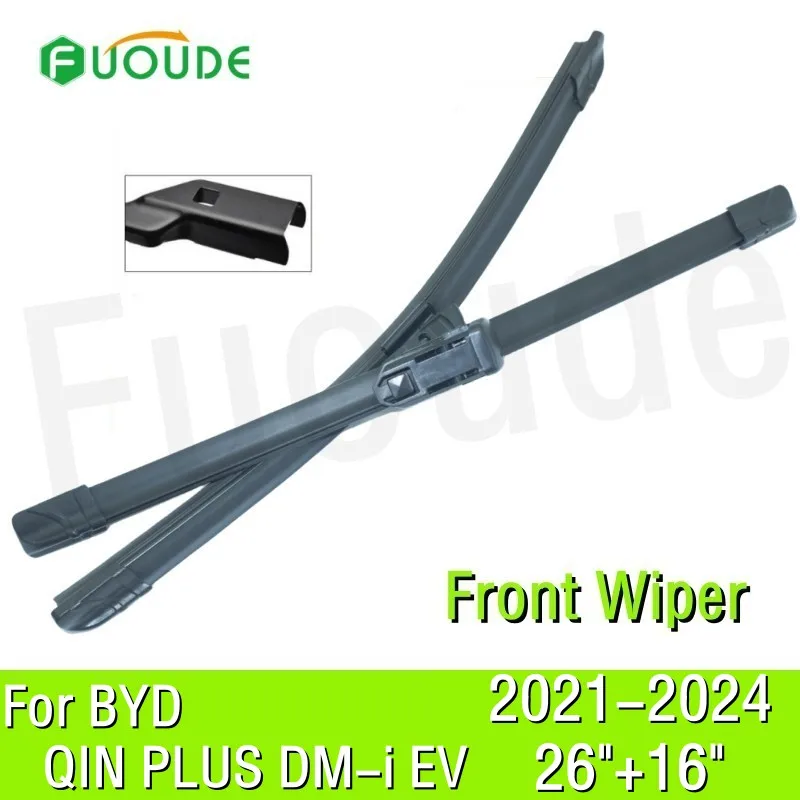 Wiper Blade For BYD QIN PLUS DM-i EV 26"+16" Car Windshield Windscreen Rubber 2020 2021 2022 2023 2024
Wiper Blade For BYD QIN PLUS DM-i EV 26"+16" Car Windshield Windscreen Rubber 2020 2021 2022 2023 2024