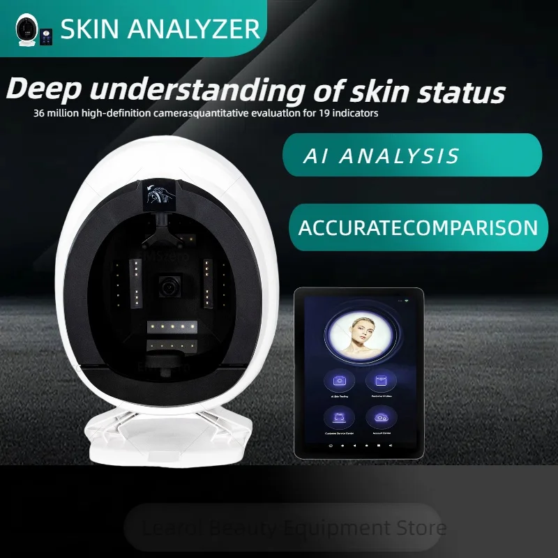 Skin Health Detector 3D Intelligence Deep Facial Analysis Digital Skin Analyzer Portable Skin Testing Analyzer Machine.
Skin Health Detector 3D Intelligence Deep Facial Analysis Digital Skin Analyzer Portable Skin Testing Analyzer Machine.