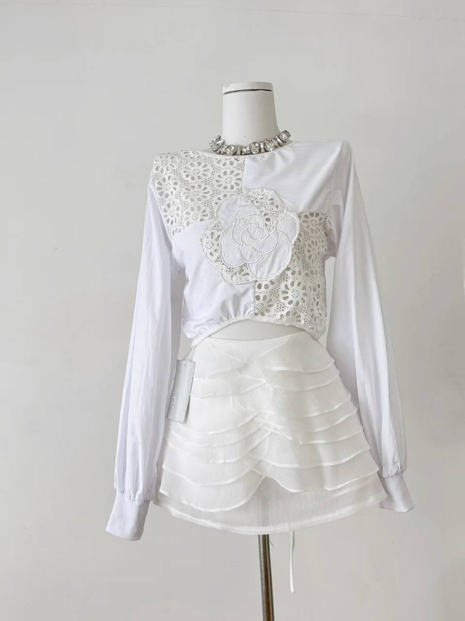 Tea Flower Cake Skirt Set Hollow out Ba Design ort Top Women's Anti-Light Walking Faionable Outfit Summer Casual Wear
Tea Flower Cake Skirt Set Hollow out Ba Design ort Top Women's Anti-Light Walking Faionable Outfit Summer Casual Wear