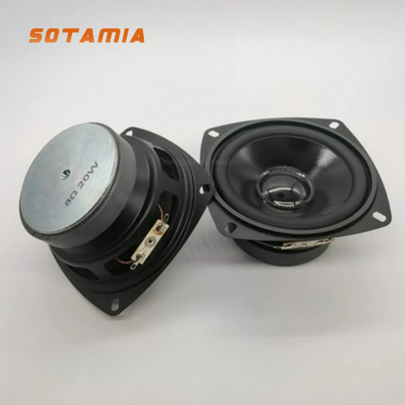 SOTAMIA 2Pcs 4 Inch Full Range Speaker 8 Ohm 20W Waterproof and Moisture Proof Outdoor Loudspeaker Square Home Bluetooth Speaker
SOTAMIA 2Pcs 4 Inch Full Range Speaker 8 Ohm 20W Waterproof and Moisture Proof Outdoor Loudspeaker Square Home Bluetooth Speaker