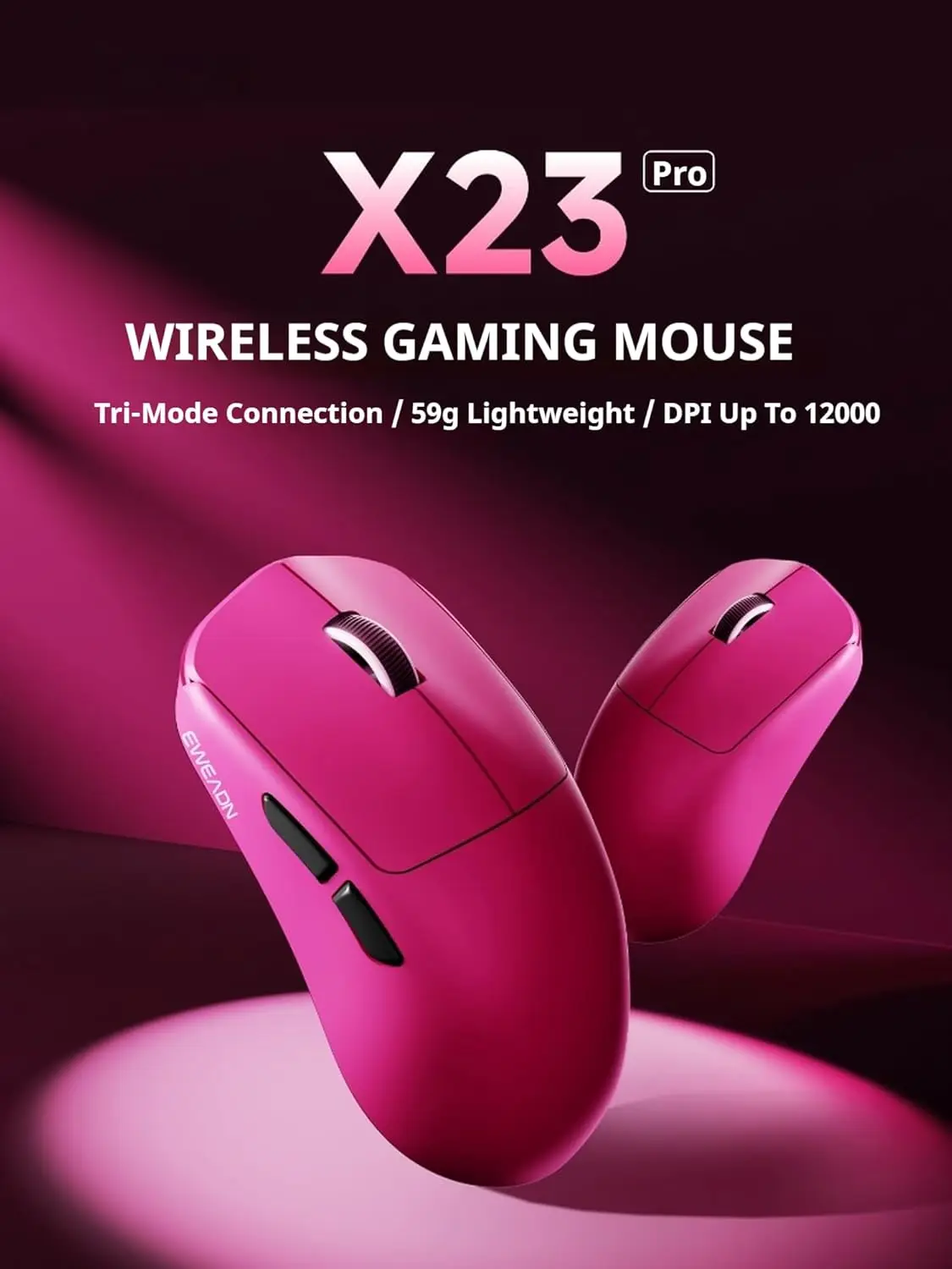 EWEADN X23Pro Wireless Gaming Mouse Tri-Mode Esports Gaming Mouse 800mAh Lightweight Mouse Gaming, 12000 DPI Wireless Mouse
EWEADN X23Pro Wireless Gaming Mouse Tri-Mode Esports Gaming Mouse 800mAh Lightweight Mouse Gaming, 12000 DPI Wireless Mouse