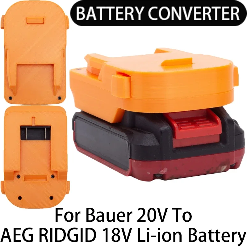 Adapter/Converter for AEG RIDGID 18V Li-Ion tools to Bauer 20V Li-Ion Battery Adapter Power Tool Accessories
Adapter/Converter for AEG RIDGID 18V Li-Ion tools to Bauer 20V Li-Ion Battery Adapter Power Tool Accessories