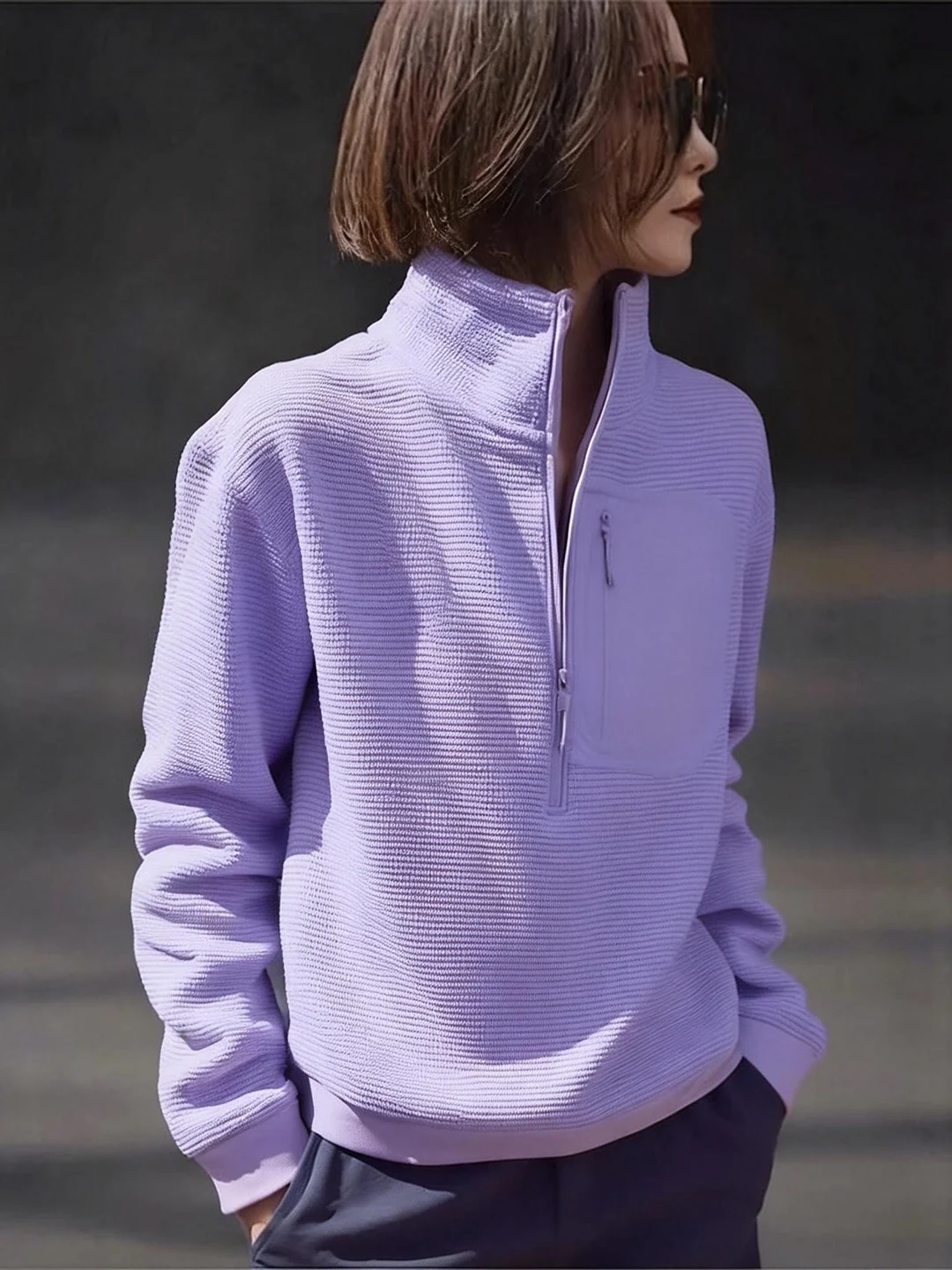 Laid-ba Sle Zipper Stand Collar Long Sve Women's Sweatirt Spring 2026 Loose Fit Trendy New Arrival
Laid-ba Sle Zipper Stand Collar Long Sve Women's Sweatirt Spring 2026 Loose Fit Trendy New Arrival