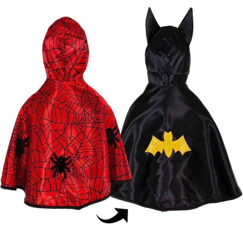 Spider Man Bat Superhero Children's Performance Costume Child Halloween Party Ball Costume Spider-man Double Sided Cloak Cosplay
Spider Man Bat Superhero Children's Performance Costume Child Halloween Party Ball Costume Spider-man Double Sided Cloak Cosplay