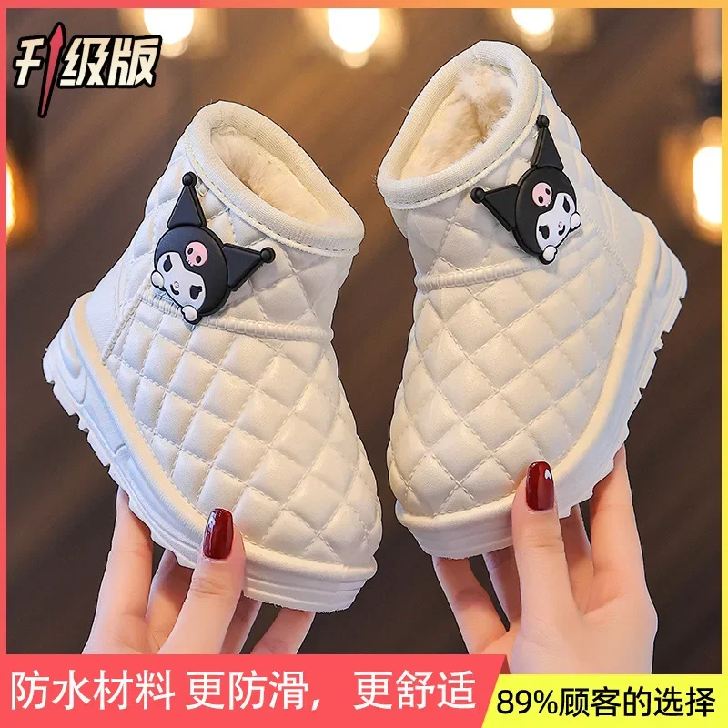 Sanrio Kuromi Winter Children's Snow Boots Melody Girls Non-slip Outdoor Waterproof Warm Shoes Soft Sole Children's Short Boots
Sanrio Kuromi Winter Children's Snow Boots Melody Girls Non-slip Outdoor Waterproof Warm Shoes Soft Sole Children's Short Boots
