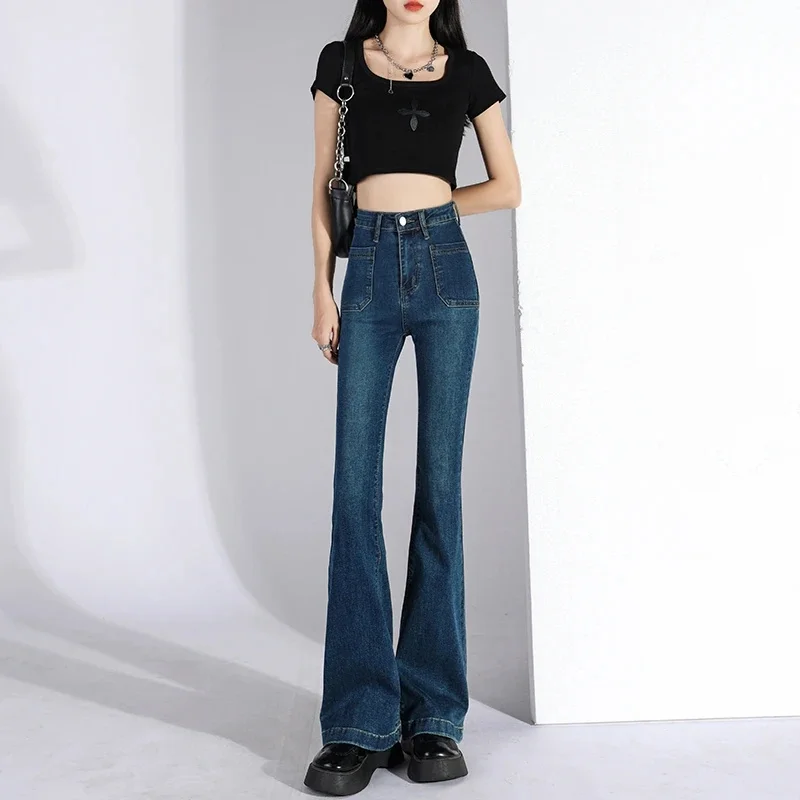 Women Flare Stretch Moustache Jeans Fashion Skinny Bell Bottom High Waist Denim Pants Lady Classic Y2K Punk Long Trousers
Women Flare Stretch Moustache Jeans Fashion Skinny Bell Bottom High Waist Denim Pants Lady Classic Y2K Punk Long Trousers