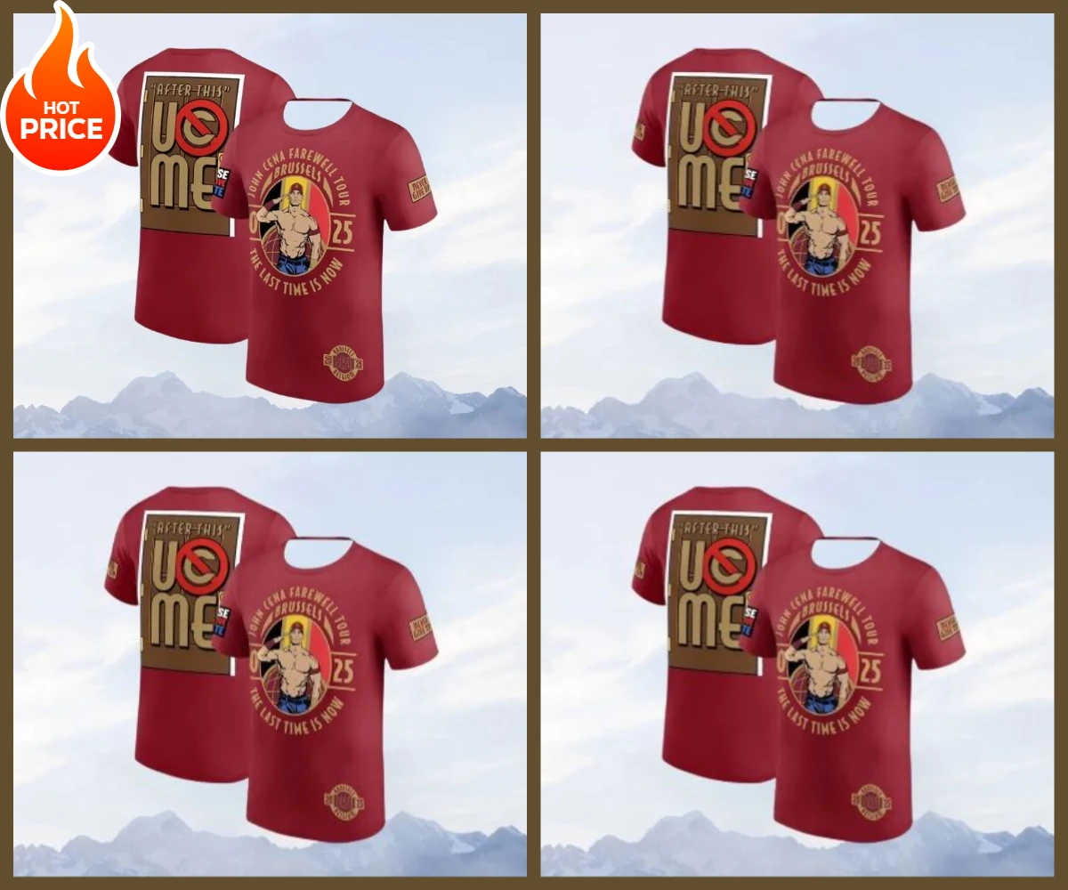 2025 Summer New Burgundy John Cena Farewell Tour Brussels T-Shirt Quick Dry Breathable Sports Oversized Casual Kids/Adult Tops
2025 Summer New Burgundy John Cena Farewell Tour Brussels T-Shirt Quick Dry Breathable Sports Oversized Casual Kids/Adult Tops