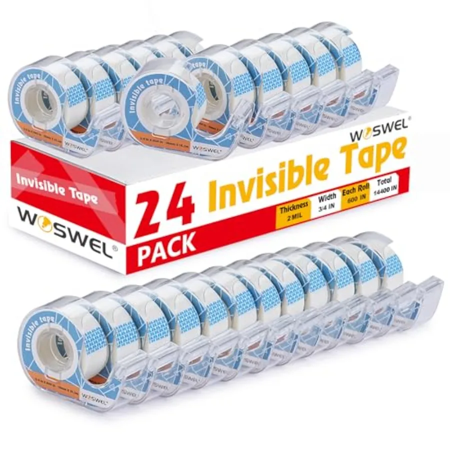 Стержни для ленты с дозатором, 24 рулона, невидимые ленты, 3 4 дюйма x 600 дюймов, для упаковки подарков, дома, школы, офиса, обратно в школу, поставка
Стержни для ленты с дозатором, 24 рулона, невидимые ленты, 3 4 дюйма x 600 дюймов, для упаковки подарков, дома, школы, офиса, обратно в школу, поставка