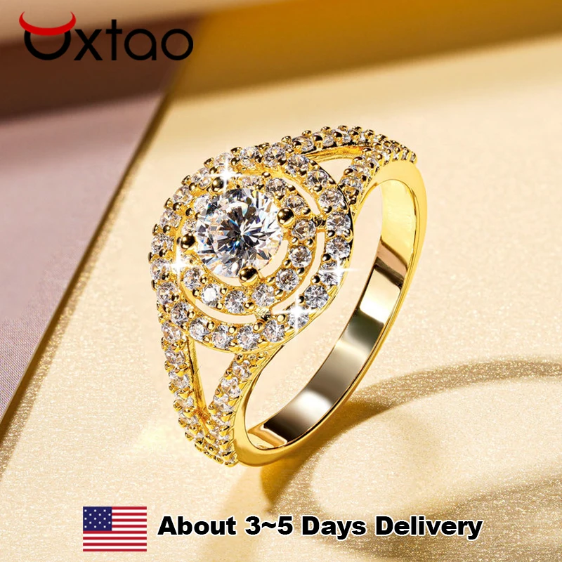 Кольца OXTAO с круглым ореолом для помолвки, подарки на годовщину, ювелирные изделия для женщин, 14-каратное золотое покрытие, лабораторные бриллианты, кольца для предложения руки и сердца, свадебные кольца
Кольца OXTAO с круглым ореолом для помолвки, подарки на годовщину, ювелирные изделия для женщин, 14-каратное золотое покрытие, лабораторные бриллианты, кольца для предложения руки и сердца, свадебные кольца