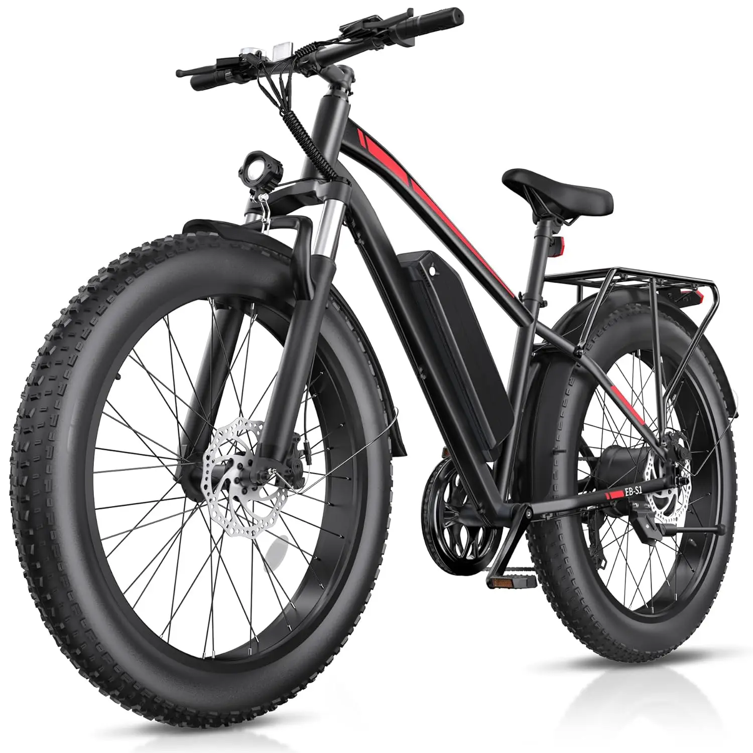 1000W 48V 13Ah Fat Tire Electric Mountain Bike 26x4in 20MPH 60Mi 7-Speed Rear Rack Fenders UL Certified Customized
1000W 48V 13Ah Fat Tire Electric Mountain Bike 26x4in 20MPH 60Mi 7-Speed Rear Rack Fenders UL Certified Customized