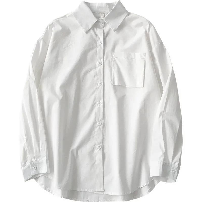 White Black Shirts 2022 Spring Autumn Long Sleeve Loose Student Blouse Shirt Women Casual Oversized Shirt Vintage Top
White Black Shirts 2022 Spring Autumn Long Sleeve Loose Student Blouse Shirt Women Casual Oversized Shirt Vintage Top