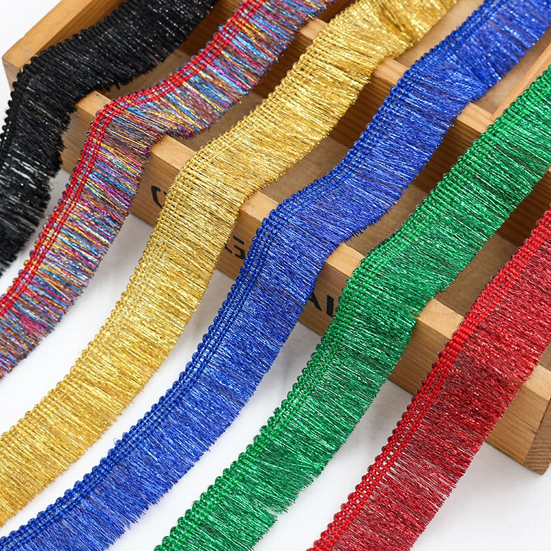 25m 2.5cm Wide Gold and Silver Thread Tassel Lace for Dance Clothing and Ethnic Costumes DIY Sewing Decoration Accessories
25m 2.5cm Wide Gold and Silver Thread Tassel Lace for Dance Clothing and Ethnic Costumes DIY Sewing Decoration Accessories