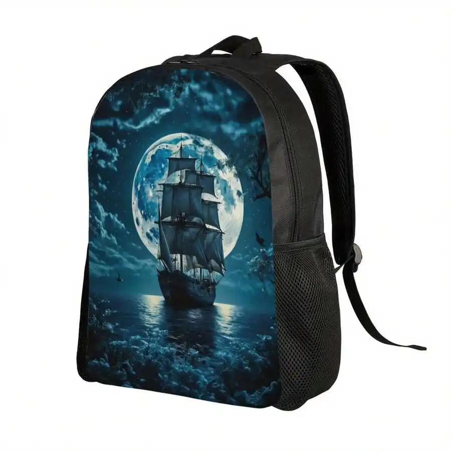 Moonlight Ship Print Casual Backpack Lightweight Large Capacity Laptop Bag For Adults
Moonlight Ship Print Casual Backpack Lightweight Large Capacity Laptop Bag For Adults
