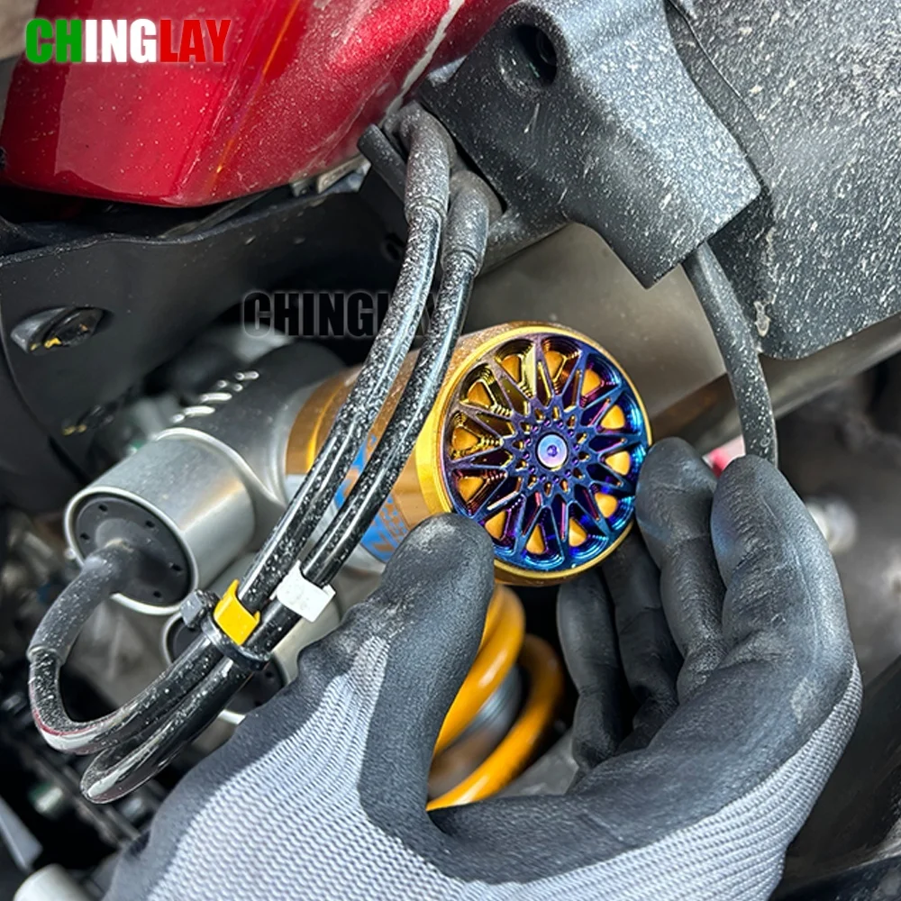 Ohlins rear shock absorber decorative cover For Ohlins rear shock absorber decorative cover Aluminum alloy compatible M4bolt
Ohlins rear shock absorber decorative cover For Ohlins rear shock absorber decorative cover Aluminum alloy compatible M4bolt