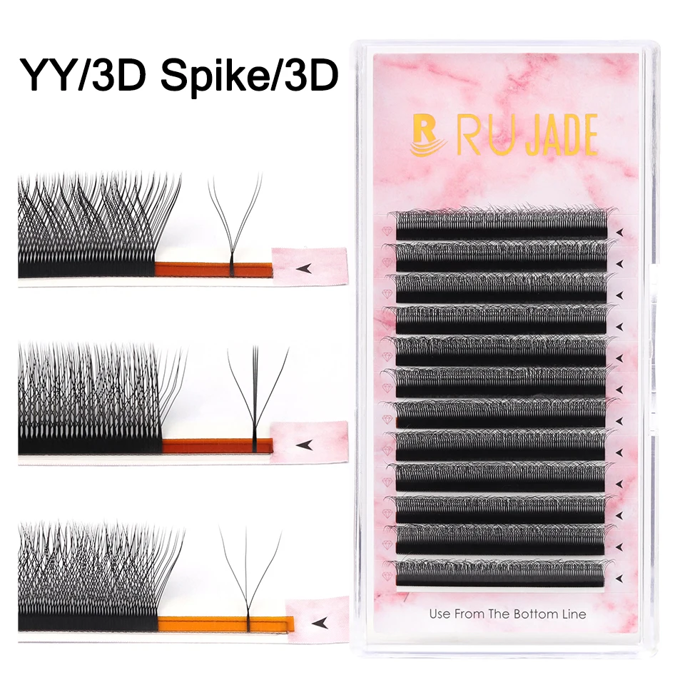 RUJADE 3D Clover Premade Fan Eyelash Extension 3D Fairy Blooming Automatic Faux Natural Woven YY Individual Lashes Cluster Cilia
RUJADE 3D Clover Premade Fan Eyelash Extension 3D Fairy Blooming Automatic Faux Natural Woven YY Individual Lashes Cluster Cilia