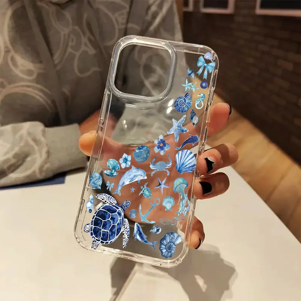 Blue Marine Organisms Phone Case For IPhone 16 15 14 13 12 11 Pro Max 7 8 Plus X XS XR SE Transparent And Drop-proof Soft Cover
Blue Marine Organisms Phone Case For IPhone 16 15 14 13 12 11 Pro Max 7 8 Plus X XS XR SE Transparent And Drop-proof Soft Cover