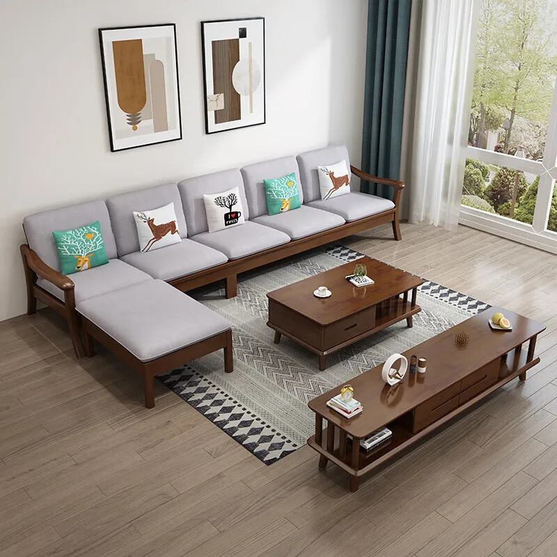 Nordic solid wood sofa, living room combination furniture, large and small apartment, household e****my
Nordic solid wood sofa, living room combination furniture, large and small apartment, household e****my
