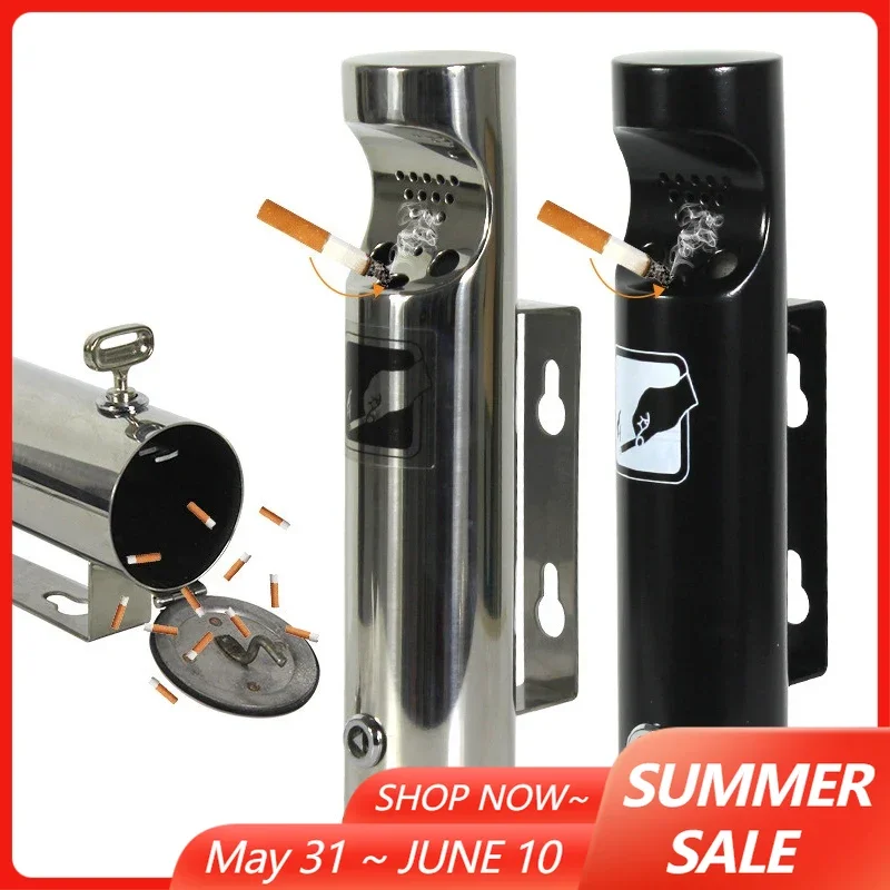Wall Mounted Stainless Steel Ashtray Lockable Cylinder Cigarette Ash Bin for Outdoor Patio Public Cigarette Ash Tray Ashtray
Wall Mounted Stainless Steel Ashtray Lockable Cylinder Cigarette Ash Bin for Outdoor Patio Public Cigarette Ash Tray Ashtray