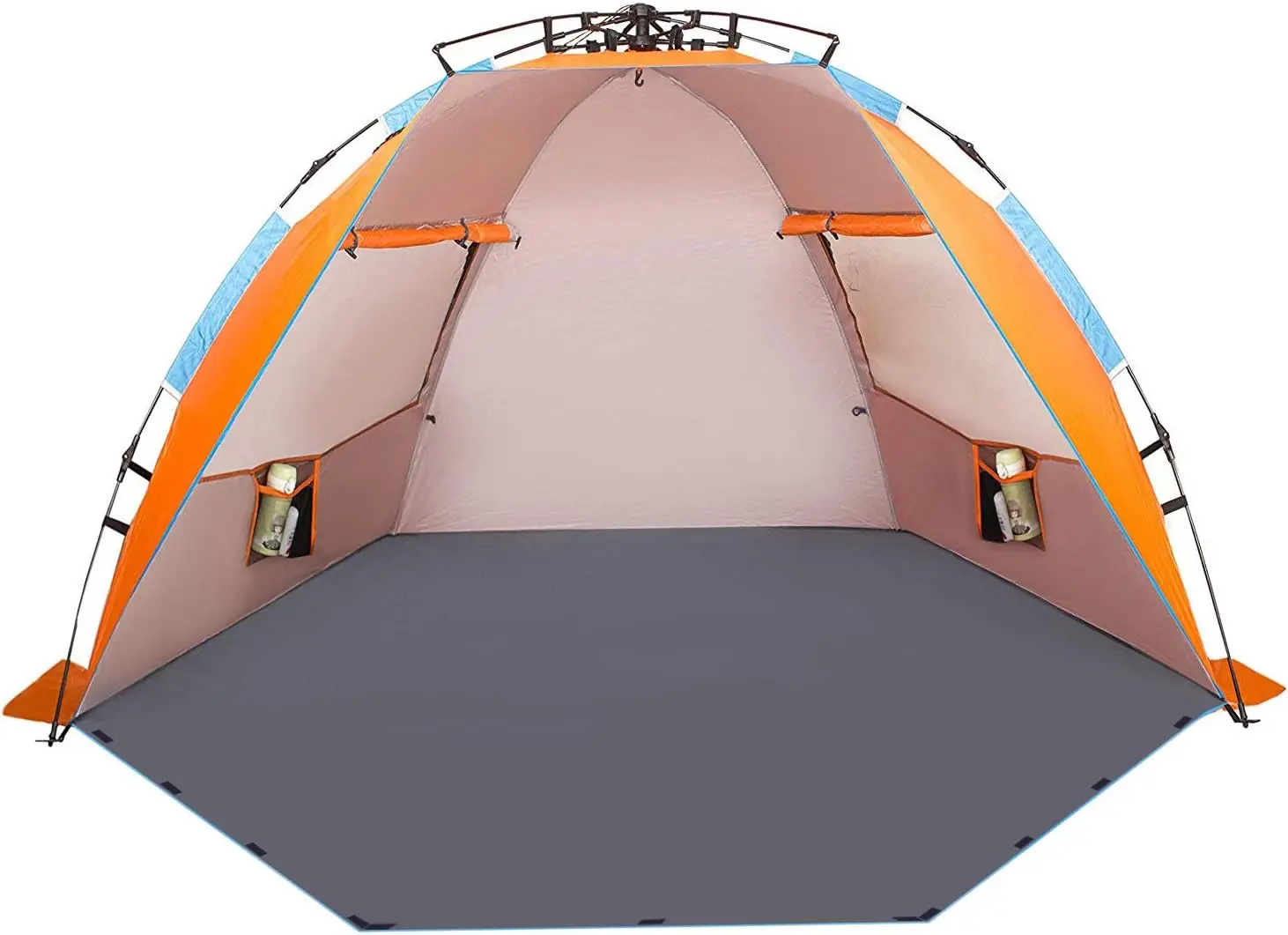 Large 4-Person Beach Tent with Sun Shade - Portable Instant Shelter for Camping, Fishing, Hiking, Waterproof Windproof Orange
Large 4-Person Beach Tent with Sun Shade - Portable Instant Shelter for Camping, Fishing, Hiking, Waterproof Windproof Orange