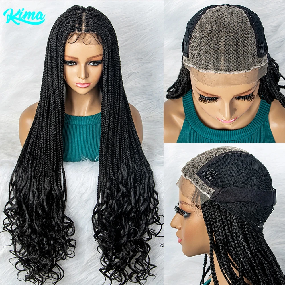 KIMA Synthetic Braided Wigs Lace Front Wig Braid African With Baby Hair Braided Lace Front Wigs Water Wavy Wigs
KIMA Synthetic Braided Wigs Lace Front Wig Braid African With Baby Hair Braided Lace Front Wigs Water Wavy Wigs