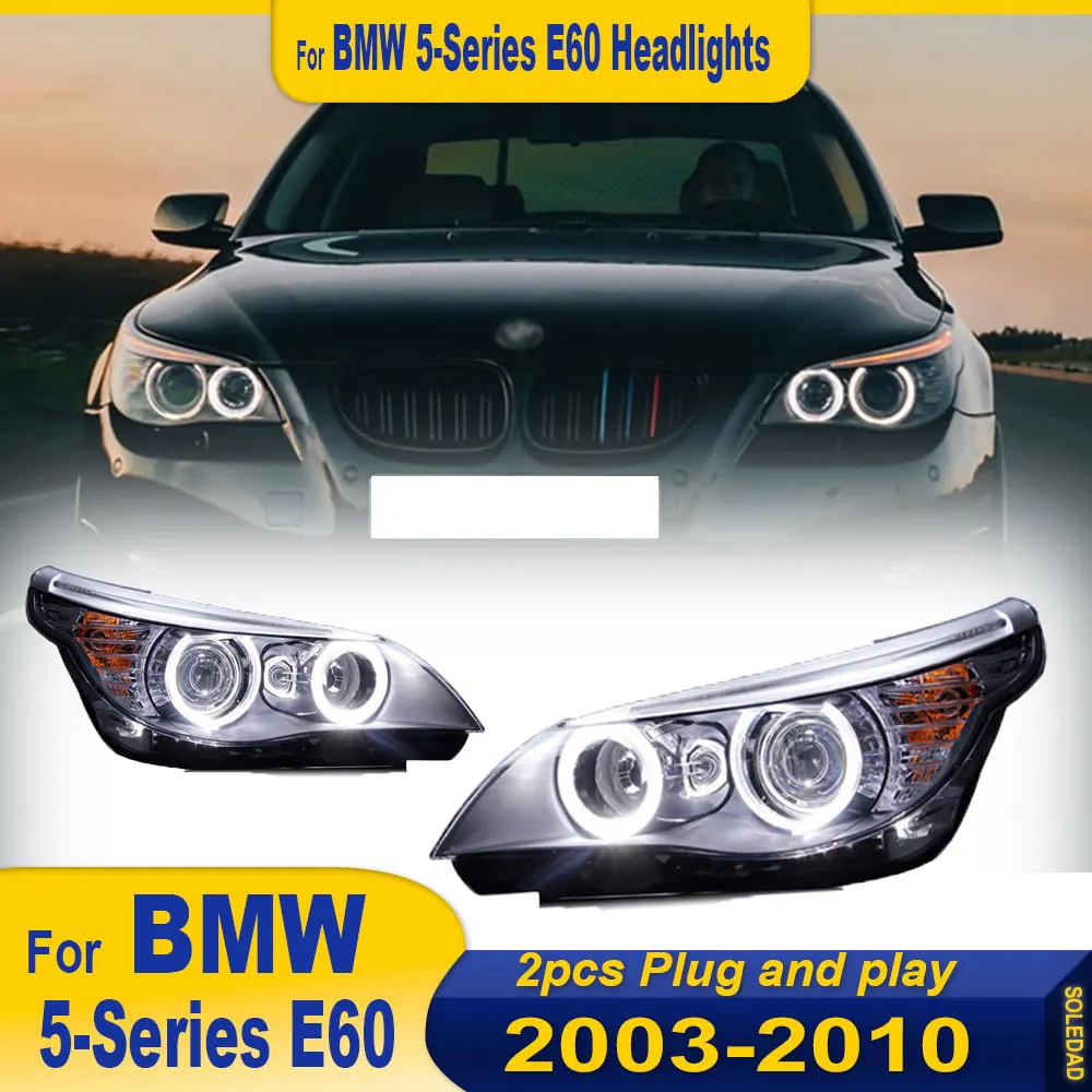 Стайлинг автомобиля Фара для BMW 5 серии E60 2003 2004 2005 2006 2007 2008 2009 2010 Задний фонарь DRL Передний фонарь в сборе
Стайлинг автомобиля Фара для BMW 5 серии E60 2003 2004 2005 2006 2007 2008 2009 2010 Задний фонарь DRL Передний фонарь в сборе