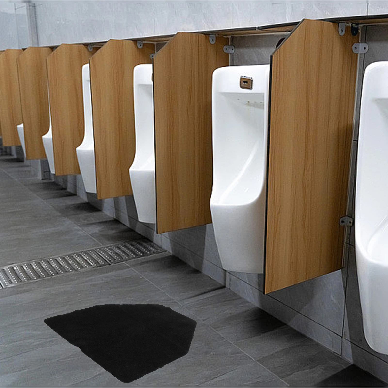 Urinal Floor Mat for Men Bathroom Black Anti Slip Absorbent Water Non Skid Commercial Hotel Use Large Size Reusable Mats
Urinal Floor Mat for Men Bathroom Black Anti Slip Absorbent Water Non Skid Commercial Hotel Use Large Size Reusable Mats