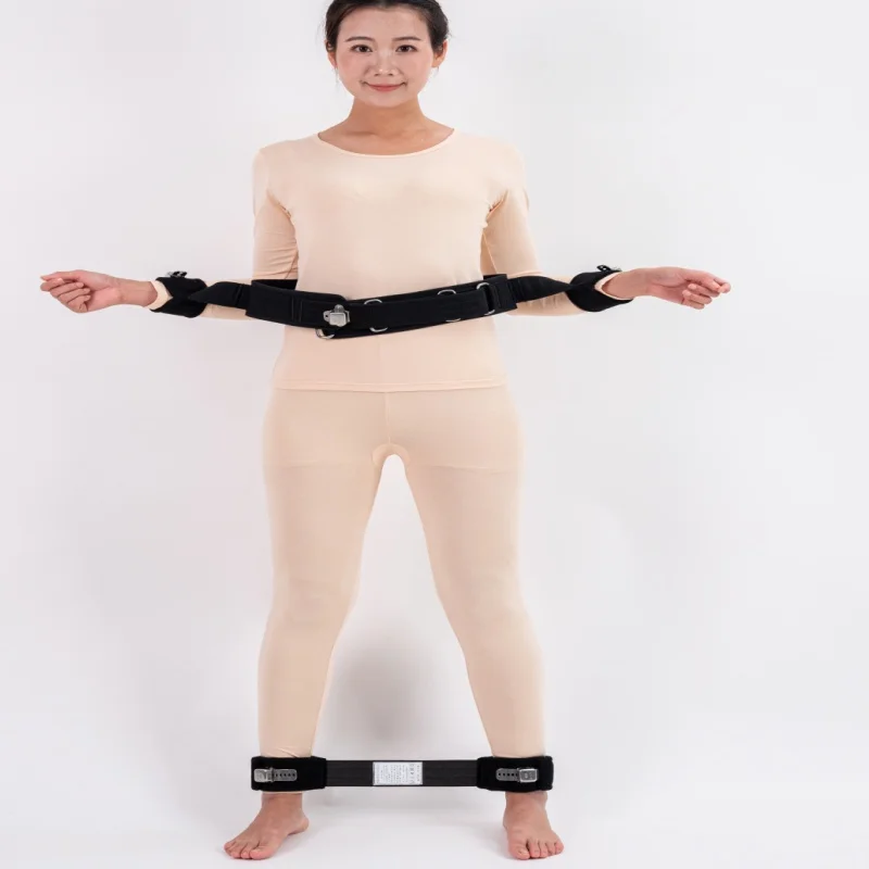 Waist Hands And Feet 5 Points Standing Anti-cutting Fast Plug Style Magnetic Restraint Belt Set For Psychiatric
Waist Hands And Feet 5 Points Standing Anti-cutting Fast Plug Style Magnetic Restraint Belt Set For Psychiatric