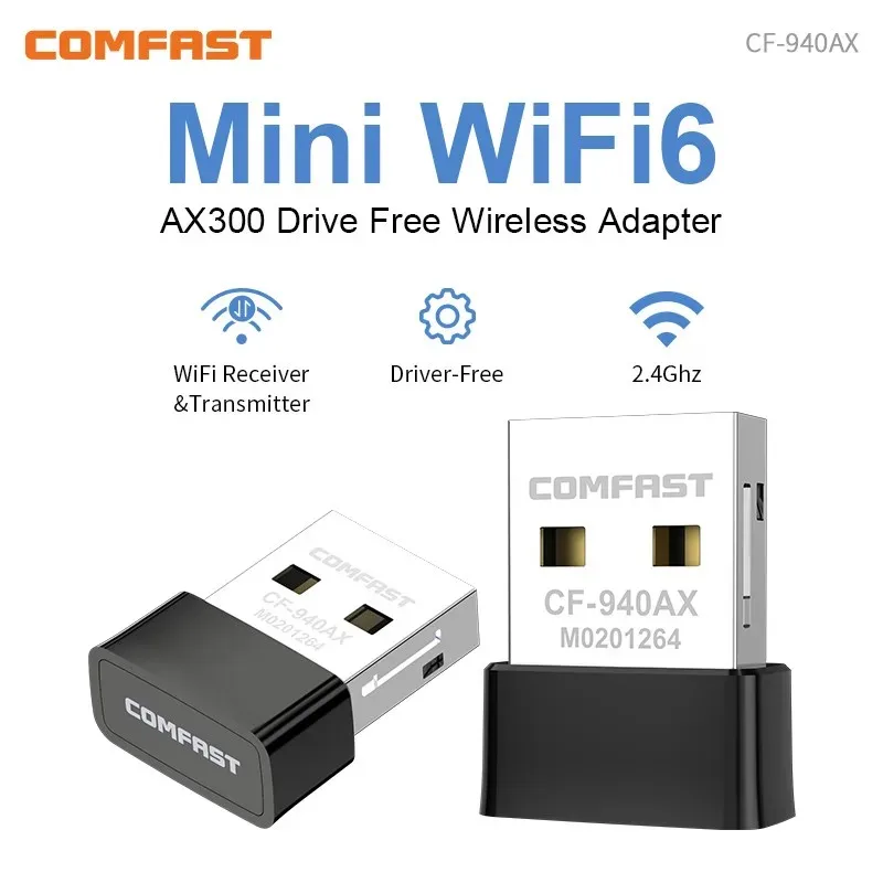 COMFAST 300 Мбит/с Wi-Fi 6 Usb Wi-Fi адаптер Dongle 2,4 ГГц 11AX сигнал мини-адаптер для ПК ноутбука Win10/11 драйвер бесплатная имитация точки доступа
COMFAST 300 Мбит/с Wi-Fi 6 Usb Wi-Fi адаптер Dongle 2,4 ГГц 11AX сигнал мини-адаптер для ПК ноутбука Win10/11 драйвер бесплатная имитация точки доступа