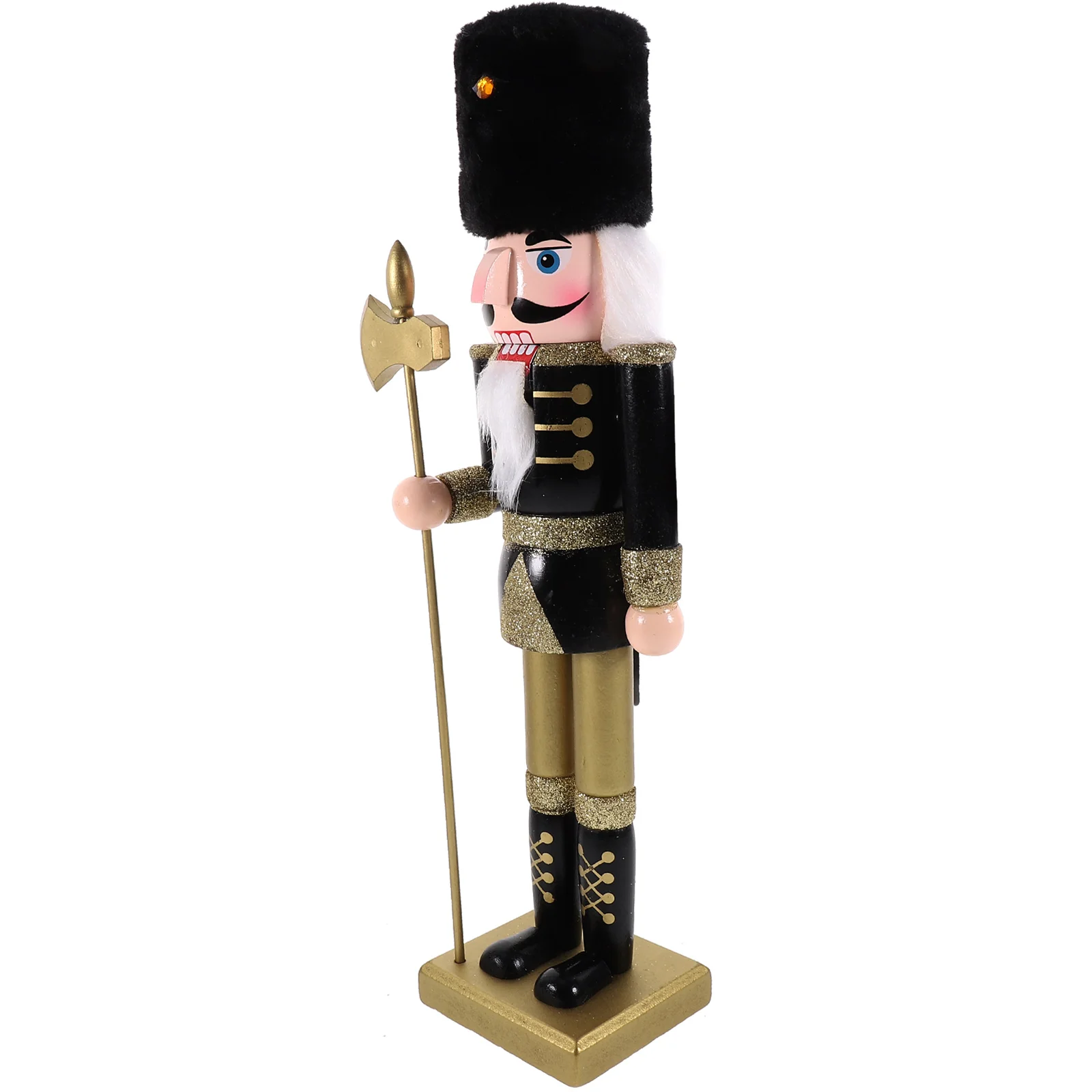 Black Gold 38CM Wood Puppet Home Decor Xmas Gift Desktop Xmas Nutcracker Puppet Figure Table Ornament Figurine Wooden Ornament
Black Gold 38CM Wood Puppet Home Decor Xmas Gift Desktop Xmas Nutcracker Puppet Figure Table Ornament Figurine Wooden Ornament