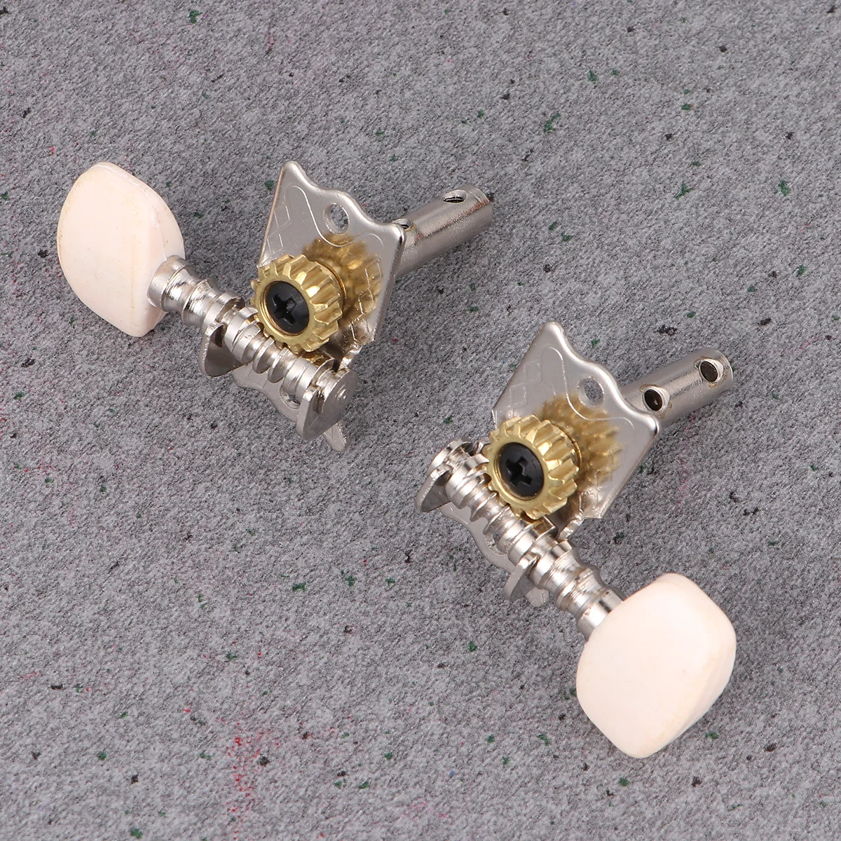 6pcs Guitar Tuning Pegs Retro Silver For Acoustic Guitar Ukulele String Instrument Replacement Tuning Keys Machine Heads Wooden