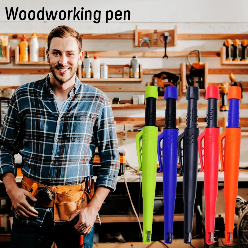 2.8mm Solid Carpenter Pencil Set Deep Hole Mechanical Pencil Marker with Built in Sharpener for Carpenter Woodworking Architect
2.8mm Solid Carpenter Pencil Set Deep Hole Mechanical Pencil Marker with Built in Sharpener for Carpenter Woodworking Architect