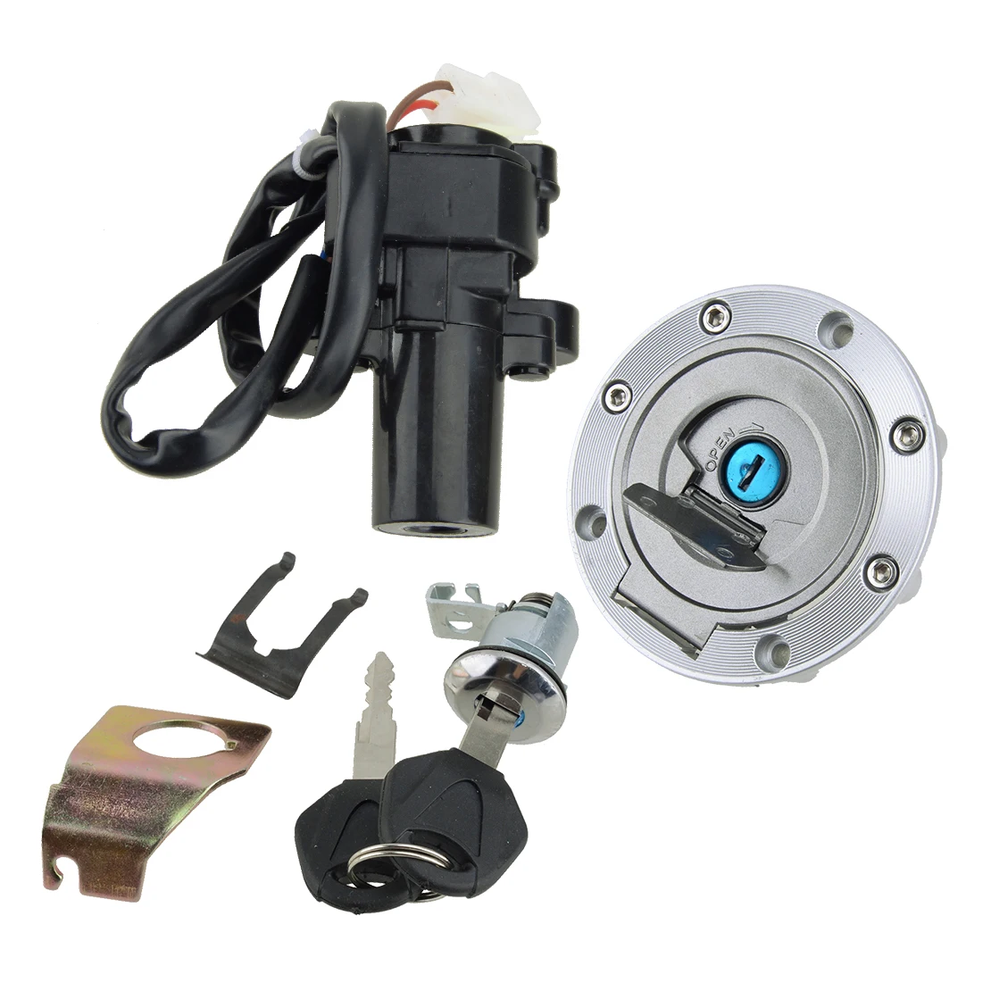 Universal Lock Fuel Gas Tank Seat Ignition Switch Key Set for Motorcycle Refit Modified Modification
Universal Lock Fuel Gas Tank Seat Ignition Switch Key Set for Motorcycle Refit Modified Modification
