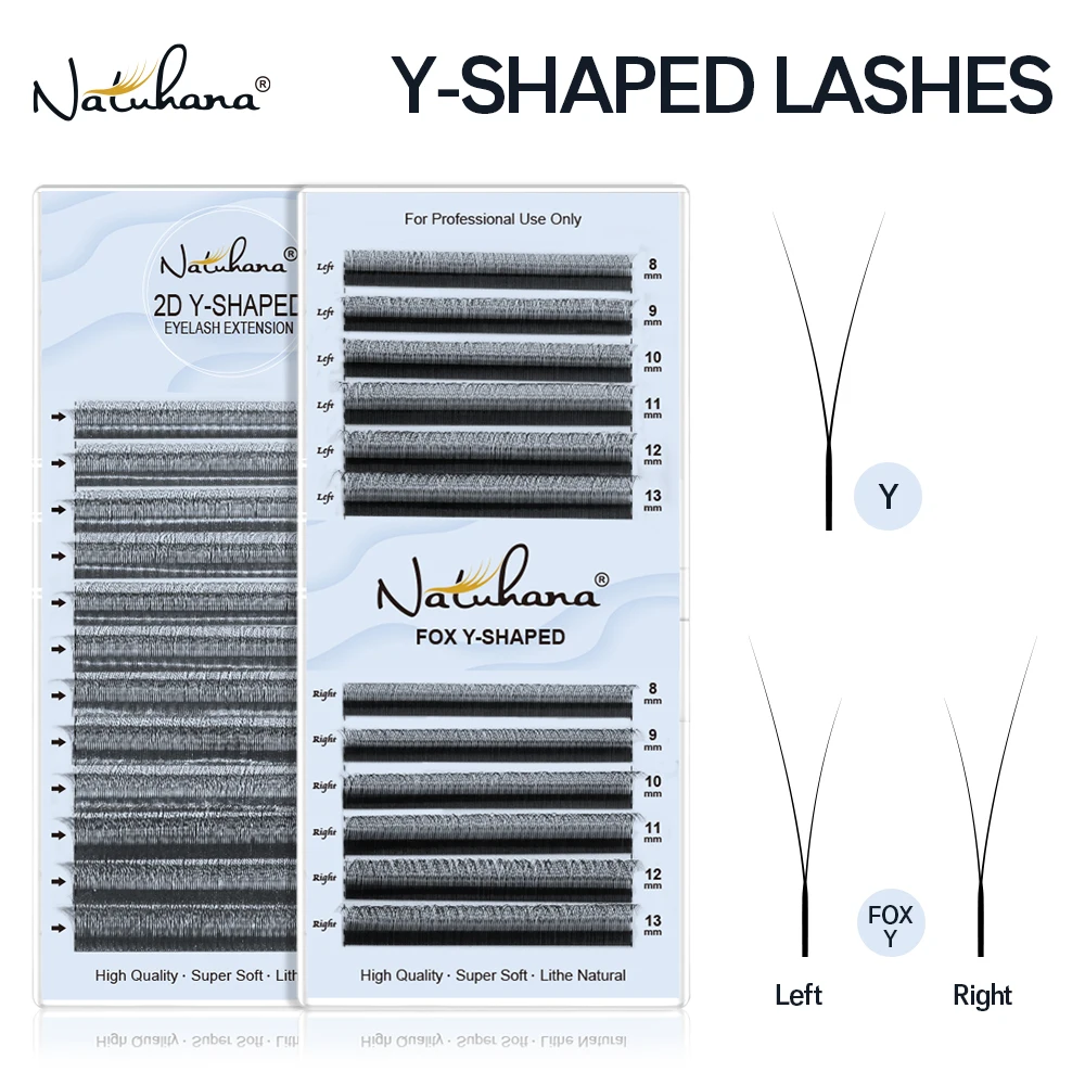 NATUHANA Fox Eye Y-Tip Premade Fans Faux Mink Eyelash Extensions Soft Natural Volume Lashes
NATUHANA Fox Eye Y-Tip Premade Fans Faux Mink Eyelash Extensions Soft Natural Volume Lashes