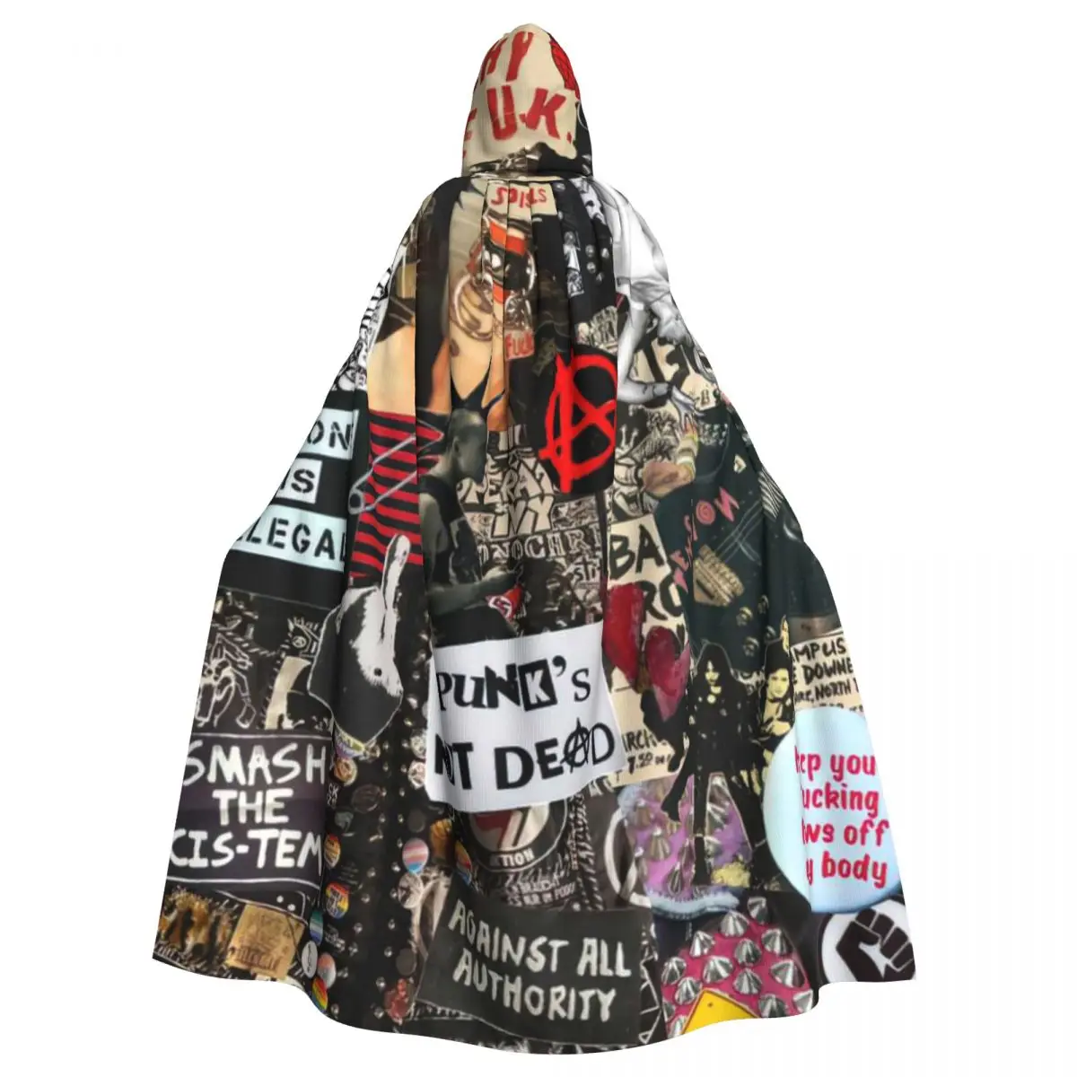 Heavy Metal Rock Hooded Cloak Halloween Party Cosplay Woman Men Adult Long Witchcraft Robe Hood
Heavy Metal Rock Hooded Cloak Halloween Party Cosplay Woman Men Adult Long Witchcraft Robe Hood