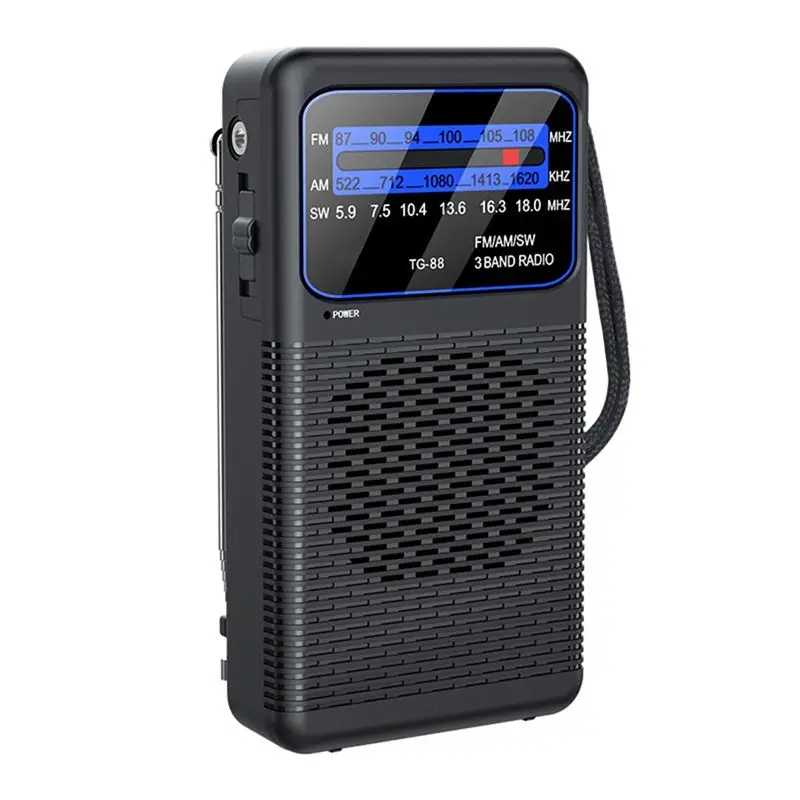 Акция! Портативное радио TG-88 AM/FM/SW с LED-фонариком, компактное, для кемпинга на природе, для пожилых людей.
Акция! Портативное радио TG-88 AM/FM/SW с LED-фонариком, компактное, для кемпинга на природе, для пожилых людей.