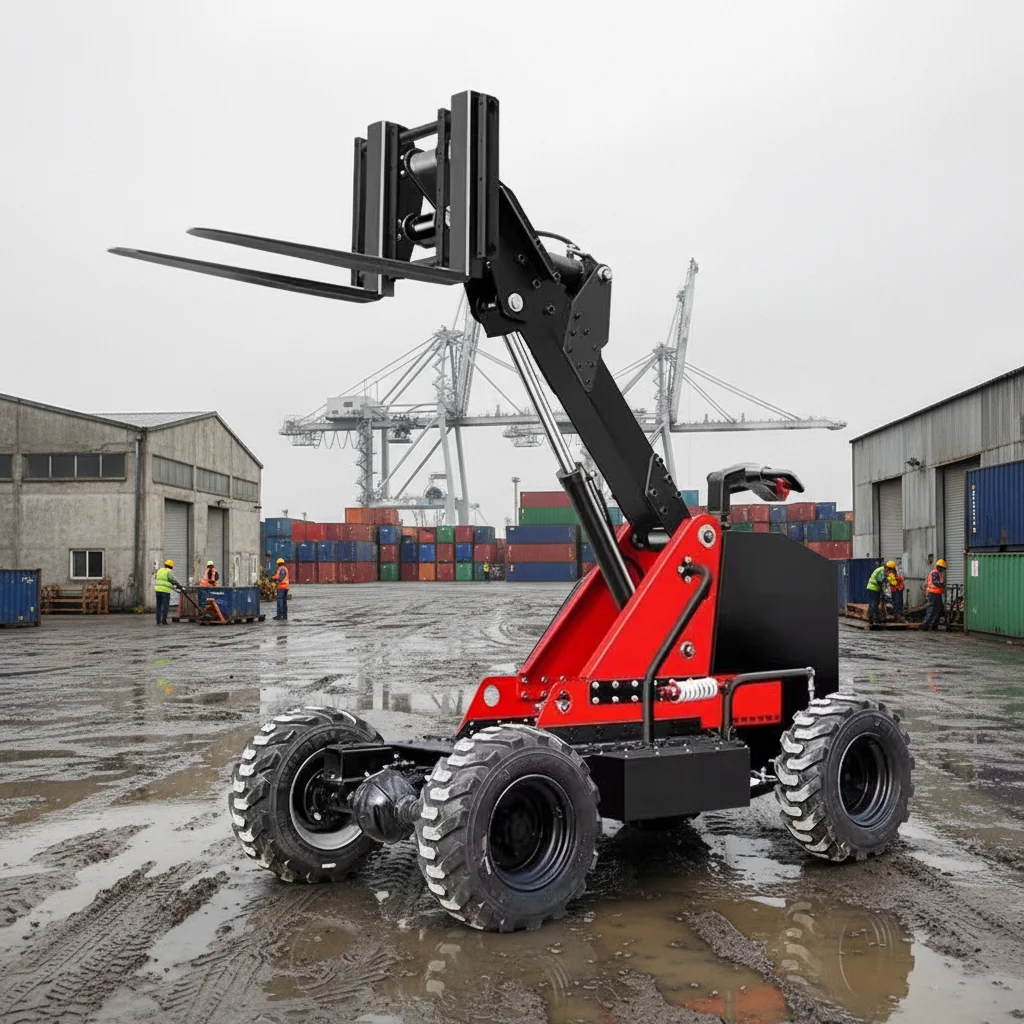 2T 4WD Electric Off-road Forklift Remote-controlled Stand-on Rough Terrain Lift Truck for Outdoor Material Handling Pro
2T 4WD Electric Off-road Forklift Remote-controlled Stand-on Rough Terrain Lift Truck for Outdoor Material Handling Pro